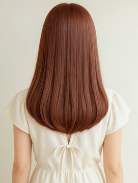 ミロア 薬院(miroa) ピンクブラウン ハイトーン ブリーチ 艶髪 ストレート 美髪 20代