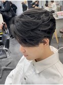 渋谷フェザーパーマニュアンスパーマ毛流れセンターパート