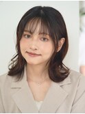 ★外ハネボブ/シースルーバング/菱形ボブ/ペールベージュ[新宿]