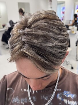 バース 梅田中崎町店(BIRTH) メンズハイライトバレイヤージュメッシュ