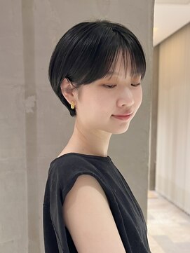 サン 白金台(SUN) シースルーバングコンパクト耳掛けマッシュショート20代30代40代