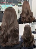 ブリーチなしダブルカラーで作るグレージュ♪10代20代30代