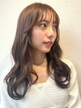 カバーヘア ブリス 川口(COVER HAIR bliss) コテ巻き風パーマ×ロングレイヤーカット/デジタルパーマ/p川口