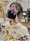 成人式シニヨンヘア
