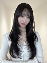 アイトーキョーエス 渋谷(AI TOKYO S)&nbsp;ハッシュカットロングレイヤー韓国レイヤーハッシュレイヤー
