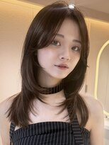 サンド ミュウ 横浜店(sand mieu)&nbsp;レイヤーカット/ハッシュカット/グレージュ/横浜/韓国ヘア