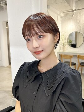 フォト イケブクロ(foto IKEBUKURO) ショート/ボブ/前髪カット/ブリーチなし×グレーベージュ[池袋]