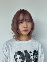 ナーチュア(NURTURE)&nbsp;ブリーチあり＊くすみピンクベージュのレイヤーボブ