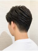爽やかアップバングマッシュ