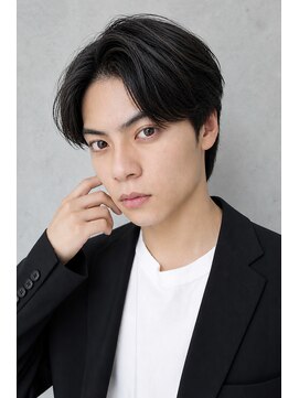メンズサロン アネロ 名駅(Men's salon anhelo) センターパート×ニュアンスパーマ×ダウンパーマ×縮毛矯正