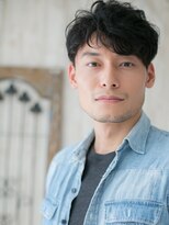 モッズヘア メン 南越谷南口店(mod's hair men)&nbsp;波巻きツイストスパイラル黒髪刈り上げフェザーマッシュb1南越谷