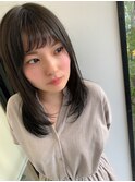 ツヤ髪ストレート
