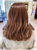 【AMAZING HAIR美沢店/五十嵐】柔らかアプリコットオレンジ