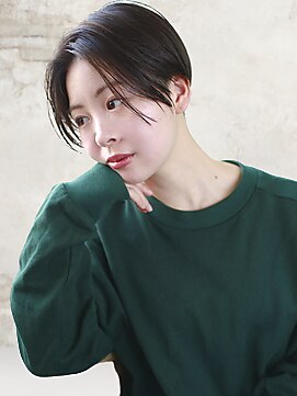ヘアーアンジェ 南矢野目店(Hair ange) 【イルミナカラー×髪質改善TR】耳かけショートスタイル