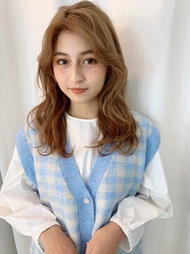 マグノリア オモテサンドウ(MAGNOLiA Omotesando) 顔周りのウェーブが決め手！かきあげラフパーマ♪・・・担当KAYO