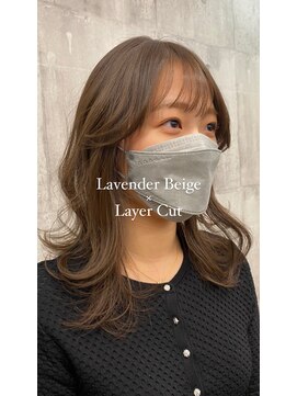ベンジー 登戸店(benji) 透明感爆発！ラベンダーカラー×レイヤーカット！『登戸』