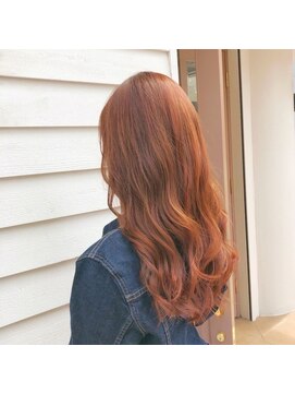 ルッソ チアロ(Lusso chiaro) ☆波巻きアプリコットオレンジ☆/30代40代50代