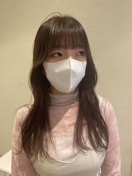 ケンジ 横須賀中央(KENJE) ブリーチ履歴ありのピンクベージュ