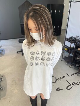 キング 梅田(K!ng) 【梅田】梅田ハイライトカラー梅田バレイヤージュカラー