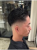 スキンフェードスパイキーショートツイストスパイラルパーマ