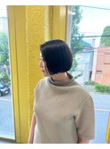 ぱつっとボブ