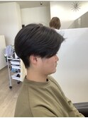 ブロック刈り上げマッシュ