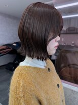 ロンドワン 三宮元町(Lond one)&nbsp;くびれボブ/ボブヘア/ヨシンモリフェイスレイヤー/ベージュカラ