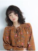 大人カジュアルウェーブ　デジタルパーマ　ロブ　ふわミディ