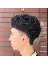 ランディ(RANDY)&nbsp;メンズ 七三オールバック スパイラル 大人ショート大人パーマ