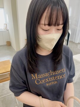 オンド(onde) ミディアムレイヤースタイル