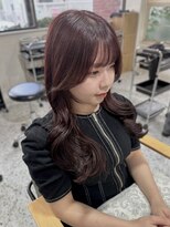 サンバイセライロ 千葉(SAN. by celilo)&nbsp;ボルドーカラー/顔周りカット