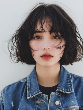 ヒールセンガワ(heel SENGAWA) 【heel仙川】 上杉秀明 切りっぱなしボブに顔周りレイヤー