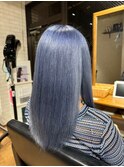 大人可愛いふんわりカールミストバング外国人風カラーブリーチ