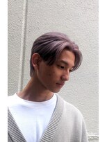 リレーションメンズヘアー(RELATION MEN'S HAIR)&nbsp;フェードパーマスペインカールセンターパート韓国マッシュ眉毛