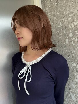 サンク 原宿 表参道(cinq) ハイトーンレイヤーボブミディアムレイヤーショートウルフボブ