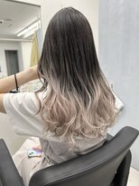 アオアクア バイ グルグル 小岩店(ao akua by GULGUL) エアタッチグラデーション×ホワイトベージュ×レイヤーカット