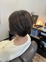 ユニ ヘアサロン イシグロ(yuni HAIRSALON ishiguro)&nbsp;ひし形ショートボブ+リタッチ+トリートメント