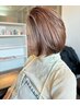 カット+ハイライト+透明感カラー　￥18260
