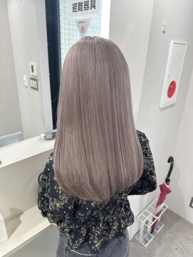 ユウル 横浜(juhl.) ラベンダーグレージュカラーケアブリーチダブルカラー横浜横浜駅