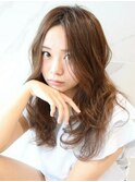 ■センターパートウェーブパーマグラマラスM.SLASH自由が丘17-6