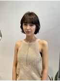 【e.dit tokyo miu】ボブスタイルショートボブベージュカラー