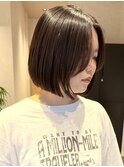 【mimura】ぱつっとボブ　黒髪ボブ　前髪なし　草加　谷塚