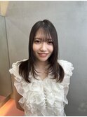 くびれヘア/顔周り/韓国/レイヤーカット/黒髪/ミディアム北千住