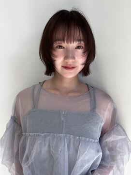 ヴェイン 渋谷(vain) 顔まわりが可愛いぱつっとボブ