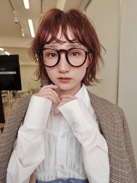 ディッセンバー 渋谷(December) オレンジブラウン/ボブ/ブリーチなしダブルカラー