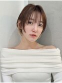 大人ガーリー/ダークアッシュ/似合わせカット/レイヤーショート