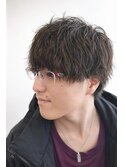 メンズ縦落ちツイスパ
