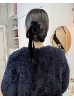 シティ(sity.) 天神 顔まわりレイヤーカット ヘアセット ブリーチなしカラー