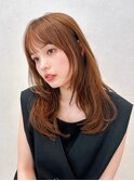 ミディアムレイヤー/顔周りレイヤー/小顔ヘア/似合わせカット