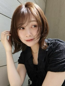 ミンクス渋谷スマートサロン(MINX shibuya smart salon) 動くレイヤーボブ/ミルクブラウン/20代/30代